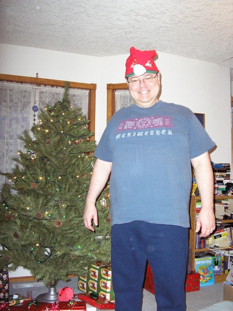 Dad was Santa and got to wear the hat this year!