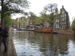 Amsterdam - house boats on canal