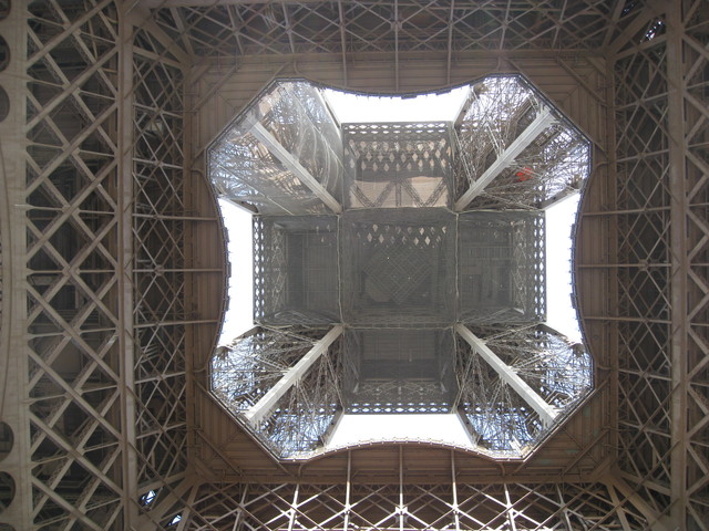 Paris - Eiffel tower looking up
