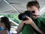 Aaron and his humongous camera!