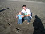 Q's first real time to play in the sand