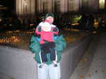 Dad and Q. Temple Square. Day after Thanksgiving.