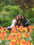 My favorite picture from the trip!  I love these tulips and pretty girls 8-).
