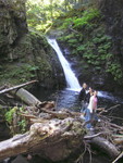 This is Goldstream Falls and the girls.
