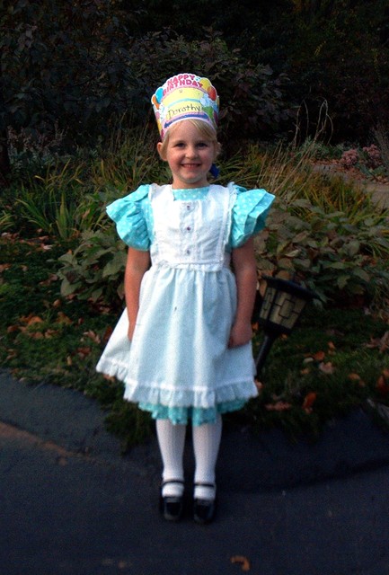dory as Alice (but with her birthday crown from school, not un-birthday)