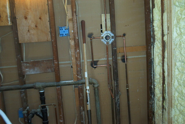new pipes for the shower