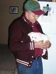 Grandpa Kerr holding Sophie
