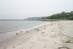 A Connecticut beach on the Long Island sound