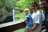 Highlight for album: Aaron, Amy, and Toric go see waterfalls in SW Washington, July 04