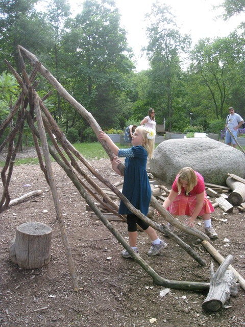 building  a tepee