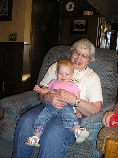 Grandma Kerr and Rhya