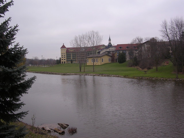 Hotel across the river