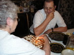 Grandpa Kerr hoping Grandma isn't going to light 75 candles!