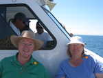 Us on the boat in Cabo