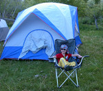 Paul at the ward's Annual Father/Son Campout