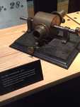 The first phonograph. On Display at West Orange Lab.