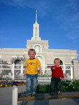 The boys at Mt Timp Temple