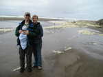 Gleneden Beach. Dad Mom and Quentin