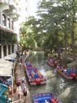 The boats on the river walk