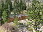 At Natural Bridge Falls, Montana
