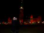 my comp and I in front of Parliament on Christmas Eve