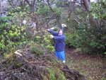 Me re-enacting the branch throwing.