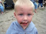 Kyton's great smore's face.