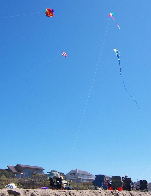 One afternoon, we pulled out all the kites. This is just a few of them!