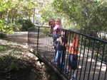 Kids on a bridge